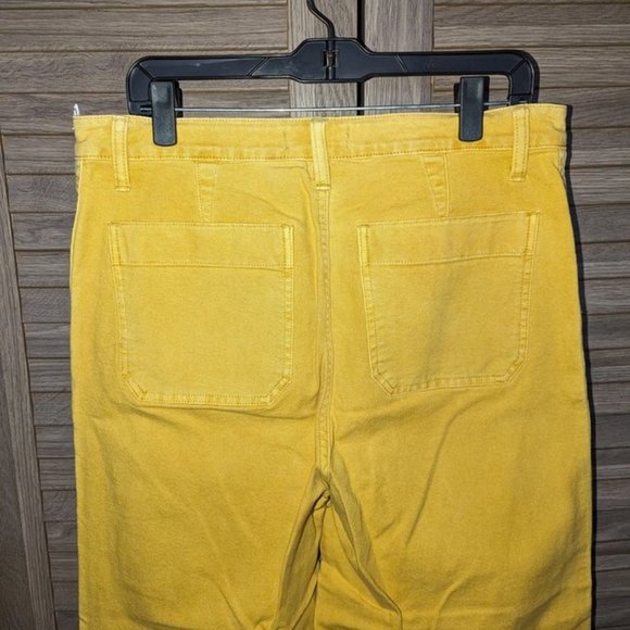 Madewell Emmett Wide-Leg Crop Pants in Greek Gold - Picture 8 of 11